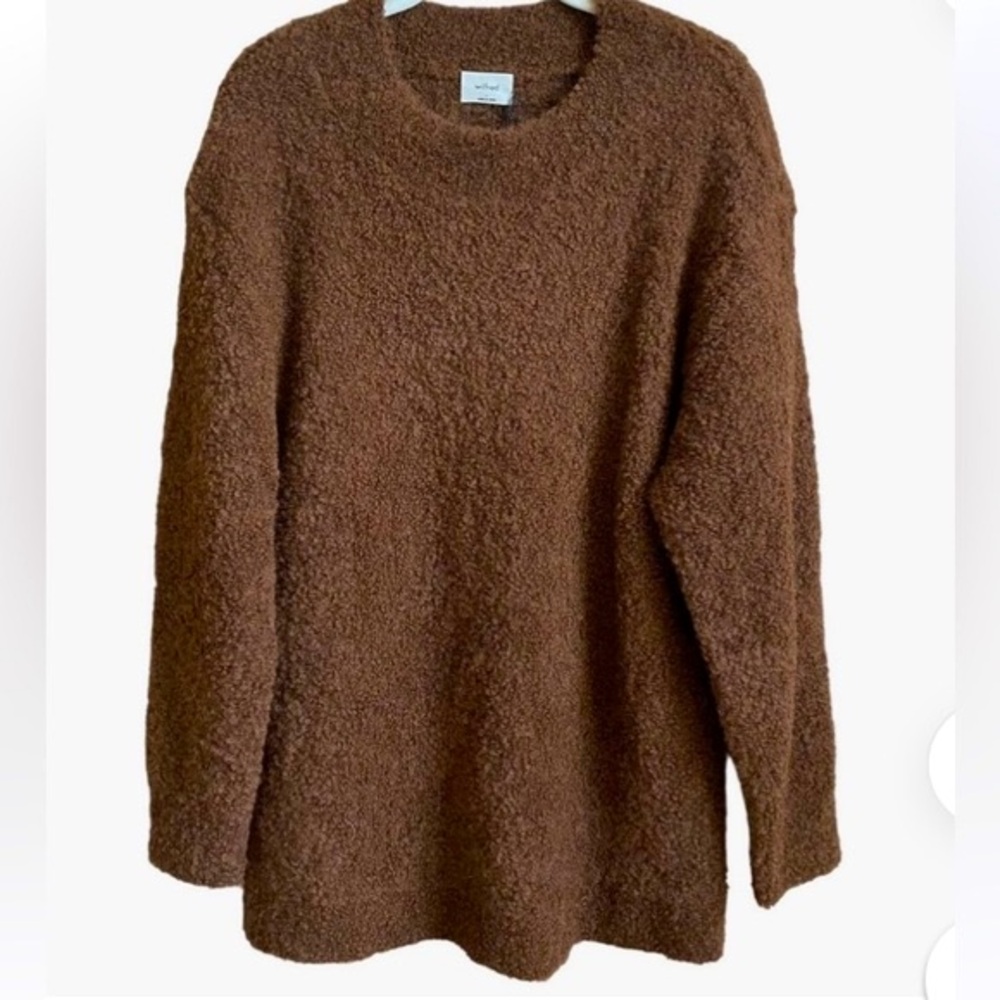 Wilfred Seissan Alpaca Sweater M/L NWT Copper Brown- Soft Stunning Staple Rare